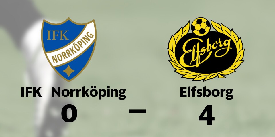 Elfsborg tog kommandot från start mot IFK Norrköping
