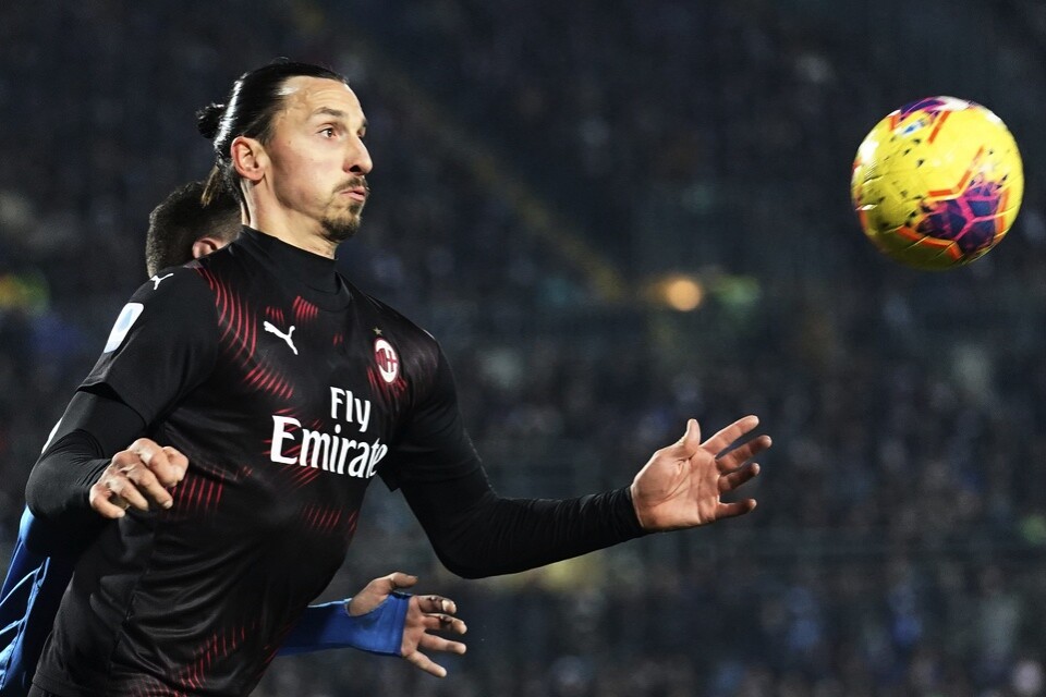 Zlatan Ibrahimovic hittade inte målet i 1–0-segern borta mot Brescia.