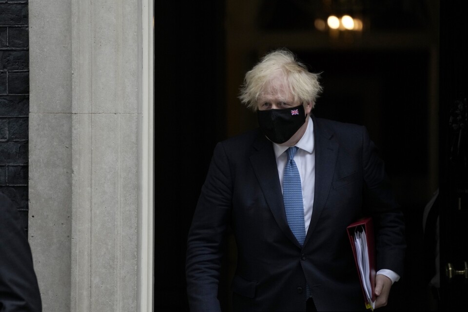 Storbritanniens premiärminister Boris Johnson och hans regering kritiseras för slösaktiga pandemiåtgärder. Arkivbild.