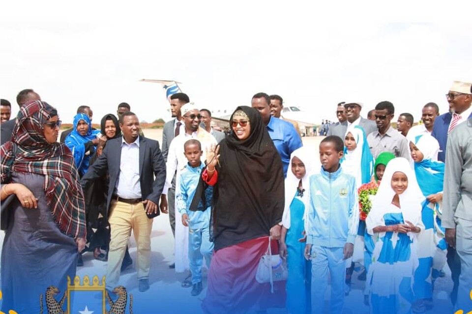 Qaali Ali Shire, who used to be a journalist at Kb Mosaik, is standing for election to parliament in Somalia in 2021. Here in her home town, Galkacyo.