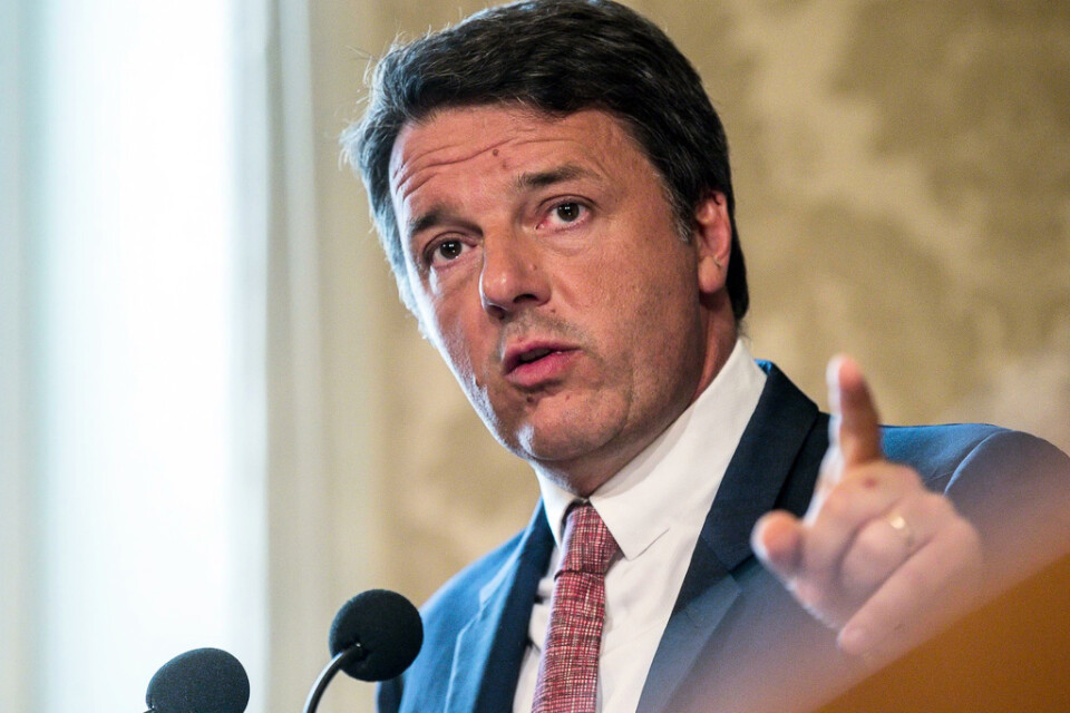 Italiens tidigare premiärminister Matteo Renzi startar ett nytt parti. Arkivbild.