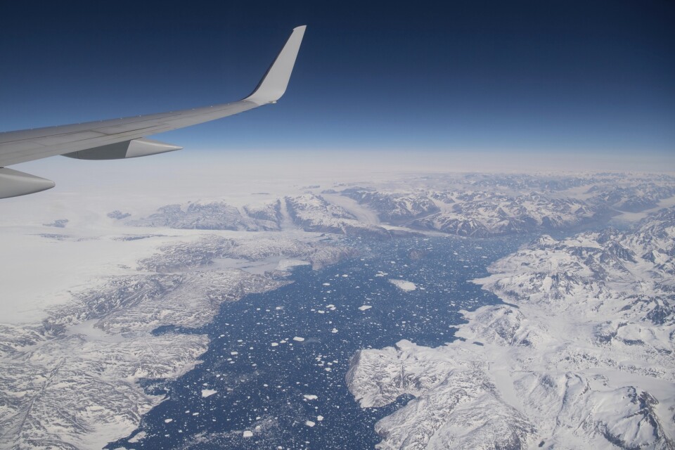 Grönlands istäcke i maj i år.