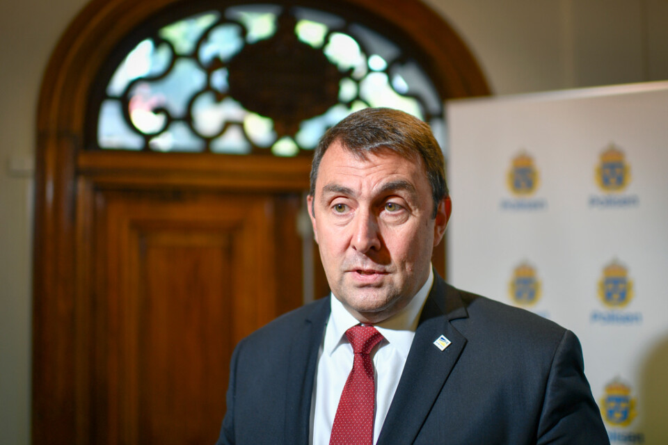 Jean-Philippe Lecouffe, nytillträdd biträdande chef för Europol, besökte i onsdags den svenska polisen.