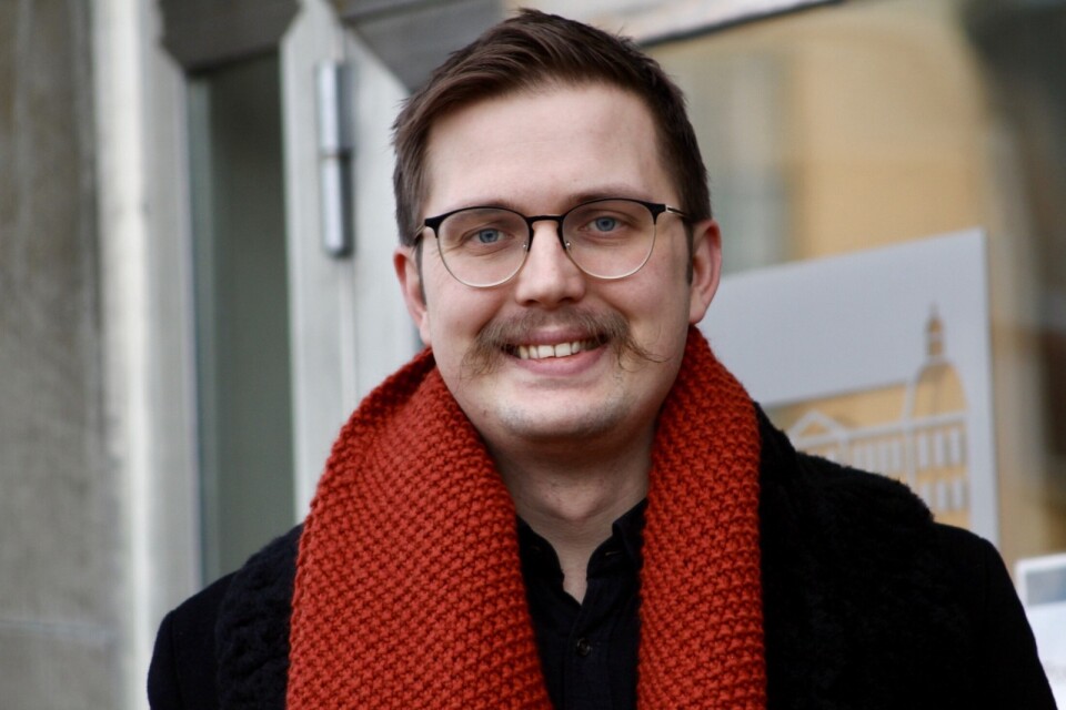 Jonatan Wassberg, distriktstyrelseordförande för Vänsterpartiet Kalmar län.