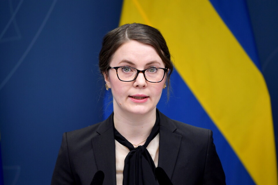 Civilminister Ida Karkiainen (S). Arkivbild.