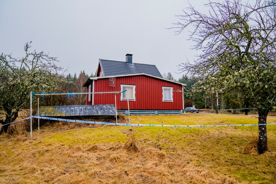 Huset i Värmland där kvinnans kropp hittades. Arkivbild.