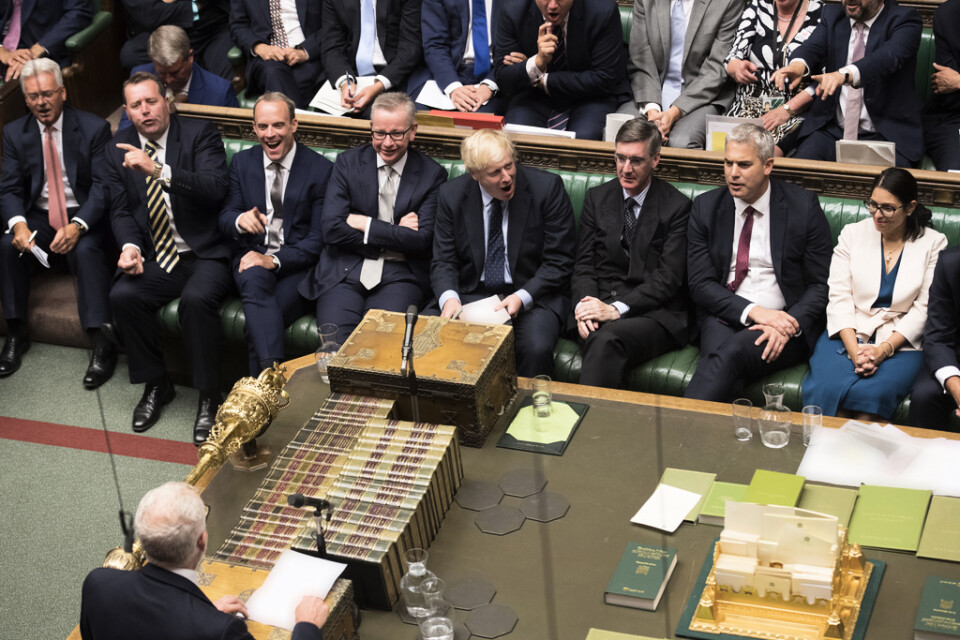 Labourledaren Jeremy Corbyn talade i brittiska underhuset under tisdagskvällen.