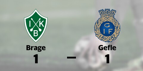 IK Brage spelade lika mot Gefle