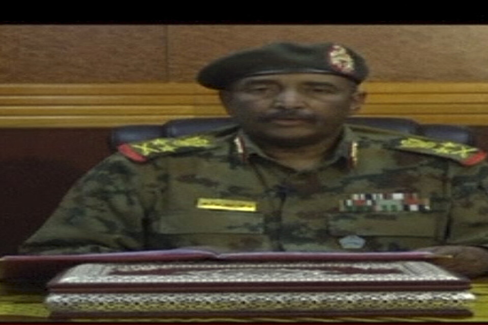 Den sudanesiska militärjuntans ledare, generallöjtnant Abd al-Fattah Burhan. Arkivbild.