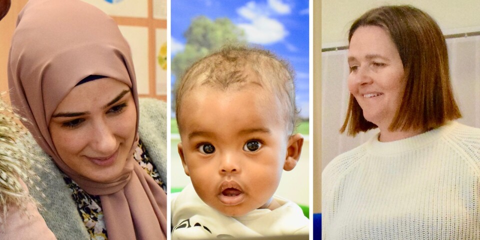 Småbarnsmammorna lär sig svenska – ungarna får vara med