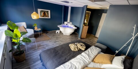 Bäddade sängar och badkar på rummet skulle ge kvinnor ett alternativ till hemförlossningar och att föra på sjukhus.