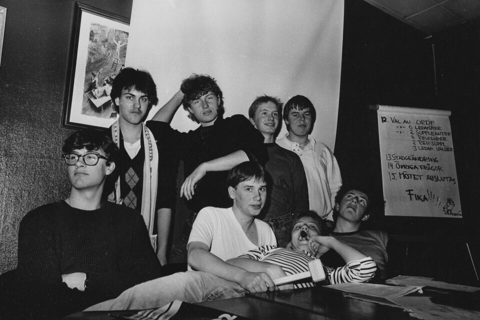 Rockpartys styrelse 1983.