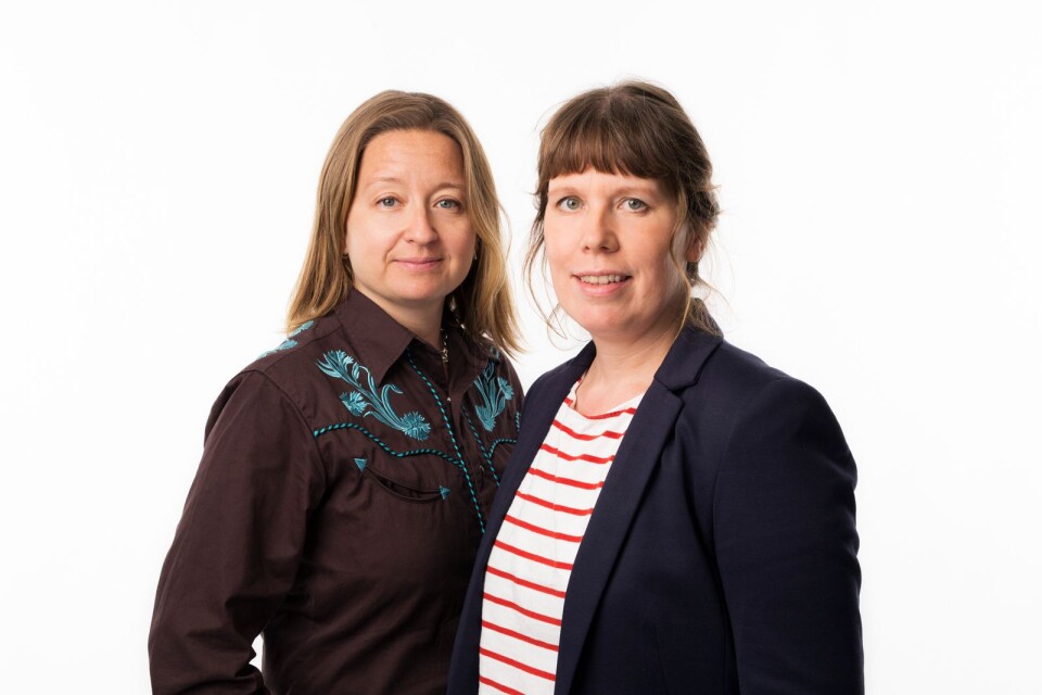 Gertrud Larsson och Åsa Asptjärn har en ny pjäs på gång.