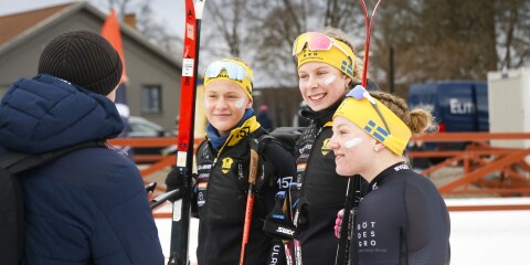 Kajsa Ekenberg, Emma Bengtsson och Emilia Eriksson avslutade JSM med en sjundeplats i stafetten.