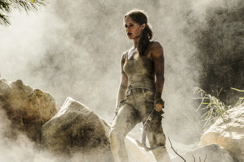 Alicia Vikander som Lara Croft i "Tomb raider".