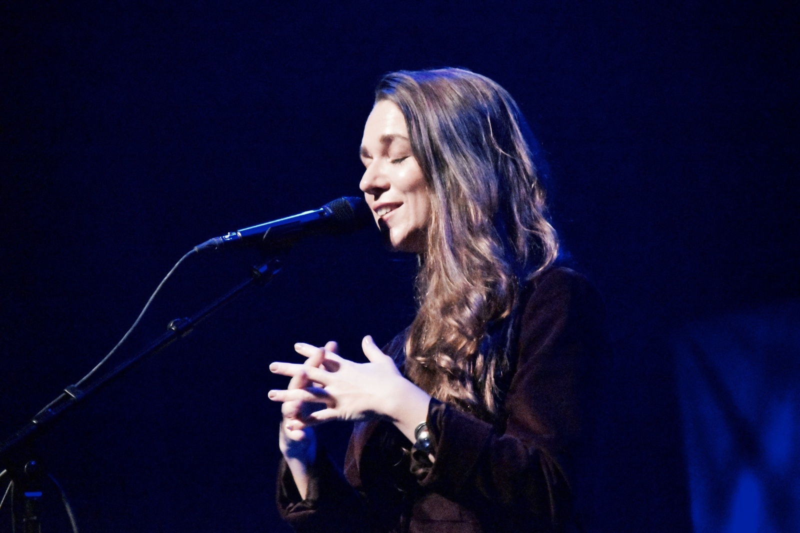 Melissa Horn berättade en hel del anekdoter om vissa av hennes mest kända låtar.
