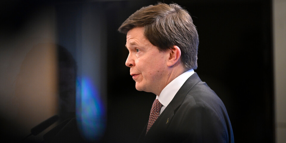Riksdagens nuvarande talman Andreas Norlén har nominerats till att få fortsätta på posten. Arkivbild.