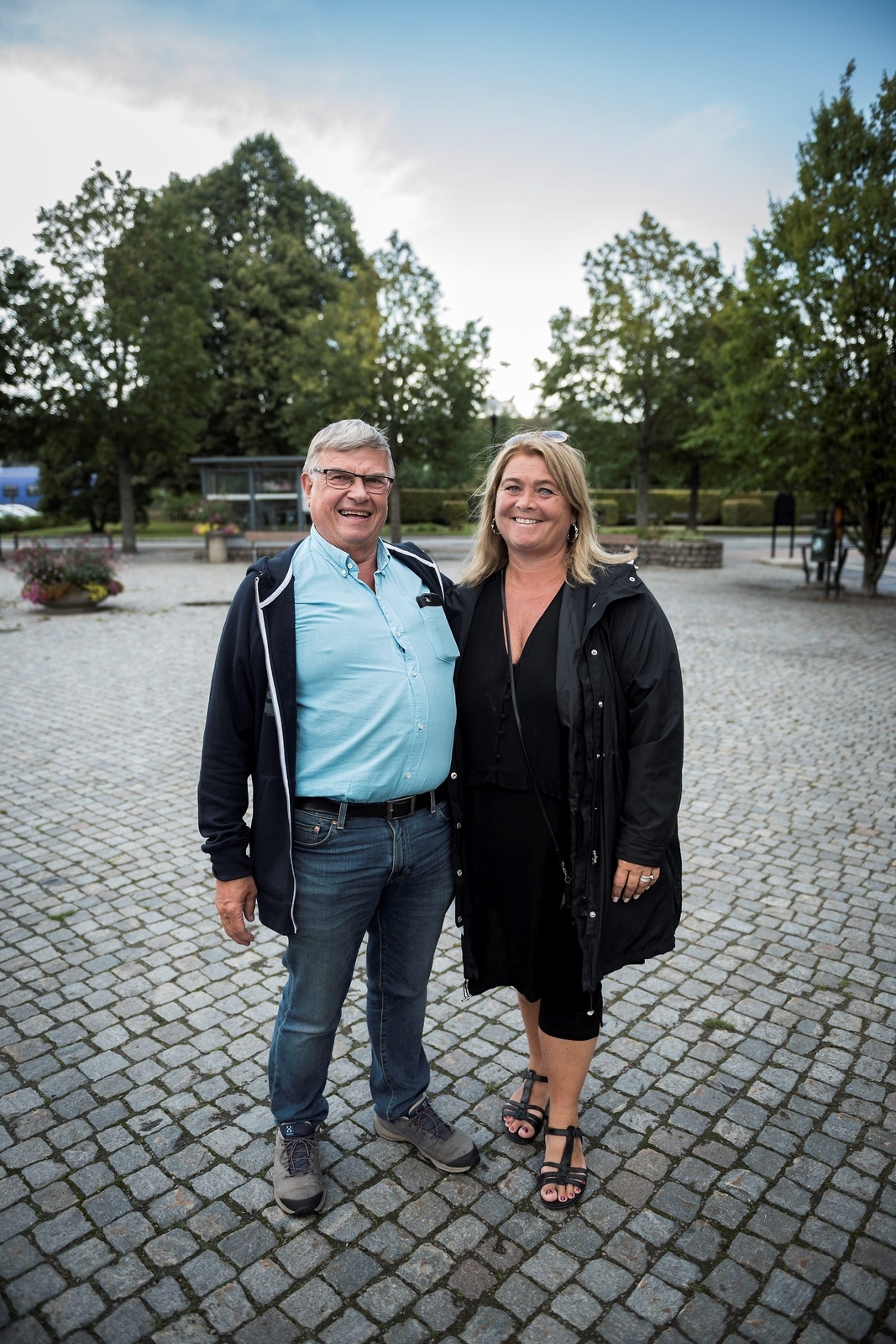Tommy Nilsson och Marlene Hassel höll i rundturen i Tyringe.Foto: Sofia Åström