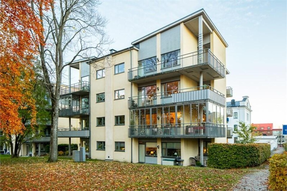 På Tvärgatan 5 finns listans populäraste lägenhet. Foto: Fastighetsbyrån Växjö