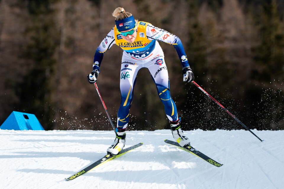 Frida Karlsson blev femma i sprinten. En perfekt start på Tour de Ski enligt landslagstränare Stefan Thomson.