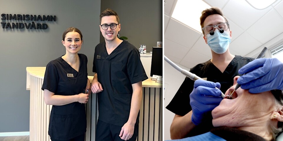 Paret Åsa och Albin driver tandläkarmottagning ihop: ”Trivs att jobba med varandra”