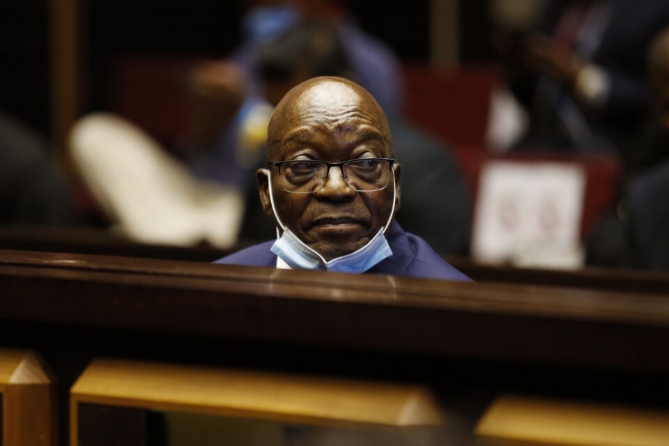 Sydafrikas ex-president Jacob Zuma. Arkivbild från maj 2021.