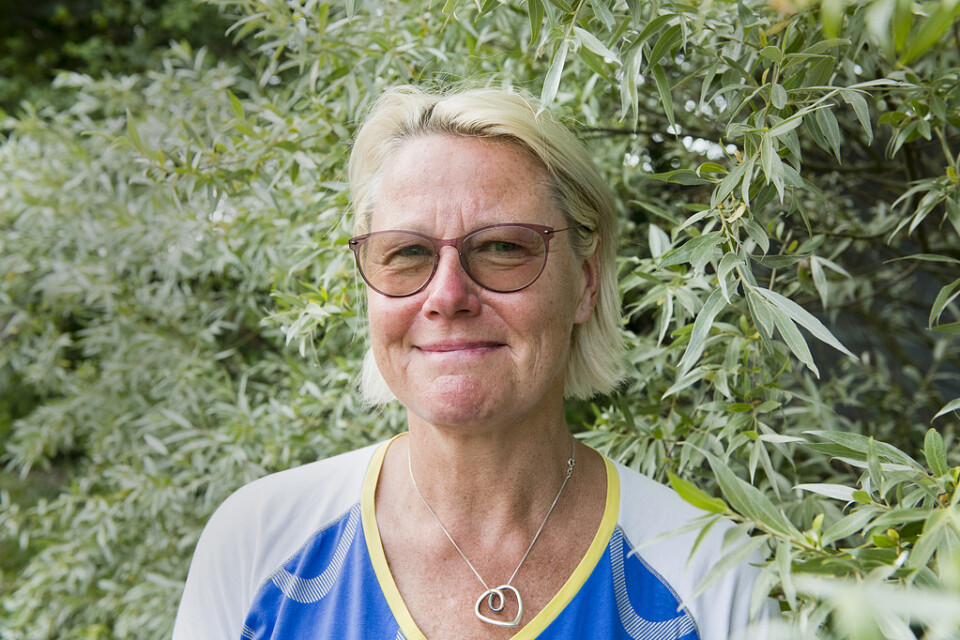Svenske förbundskaptenen Ulrika Sandmark.