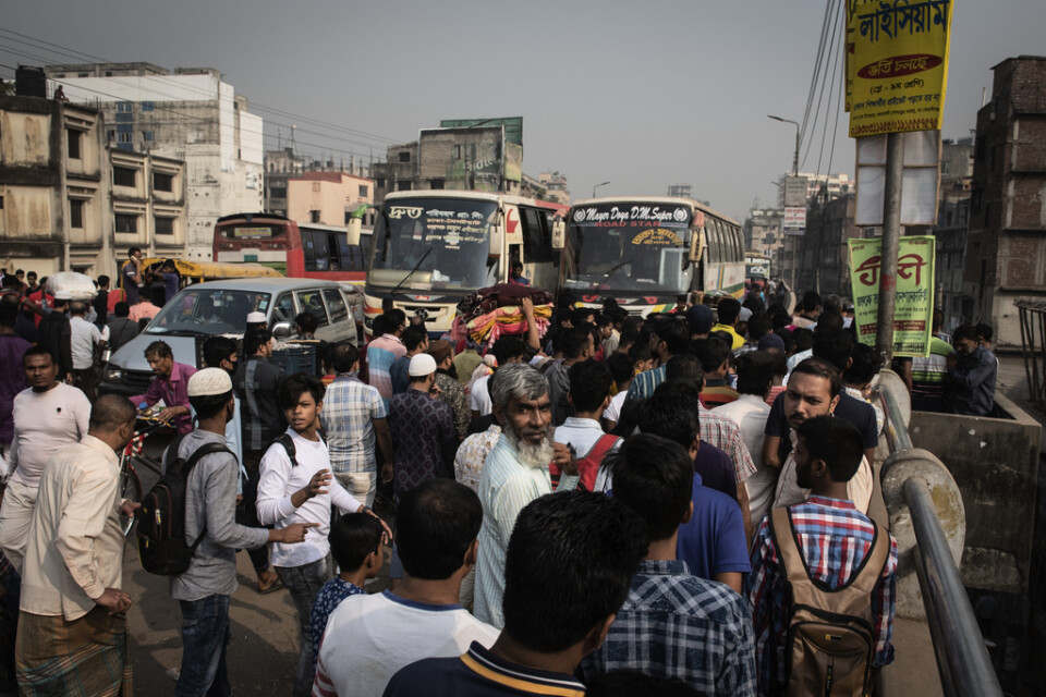 En av effekterna av klimatförändringarna i Bangladesh är en explosionsartad migration till huvudstaden Dhaka.