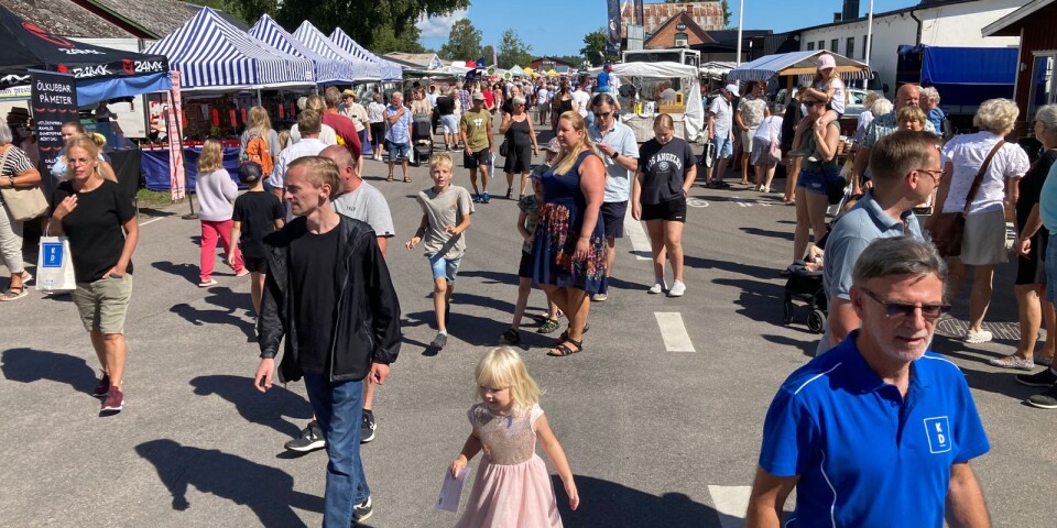 Hela tisdagen var det många besökare på Löttorps marknad på norra Öland.