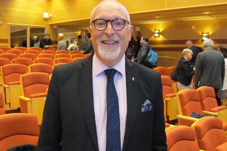 Patrik Hansson gjorde i dag sitt sista kommunfullmäktige.