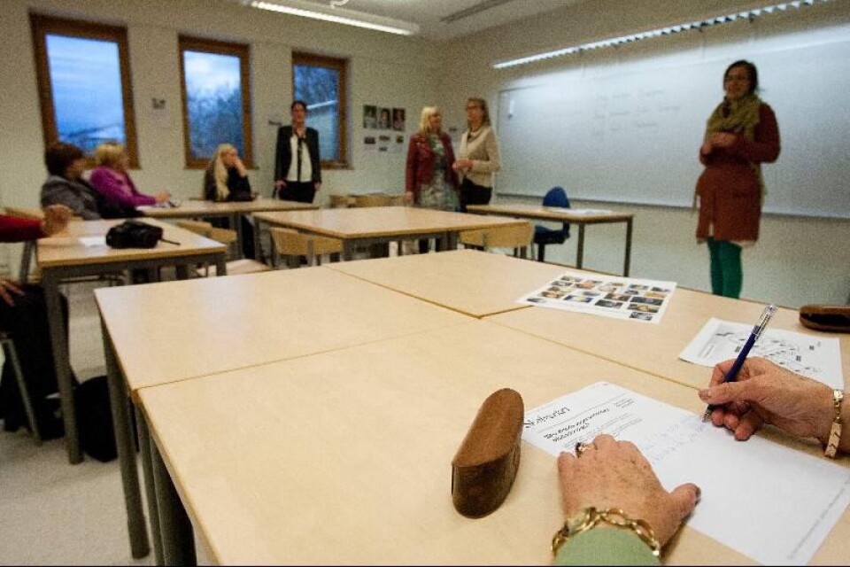 Under måndagen fick lärarna från Litauen en snabblektion i svenska.