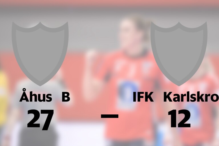 Bottennapp för IFK Karlskrona borta mot Åhus B