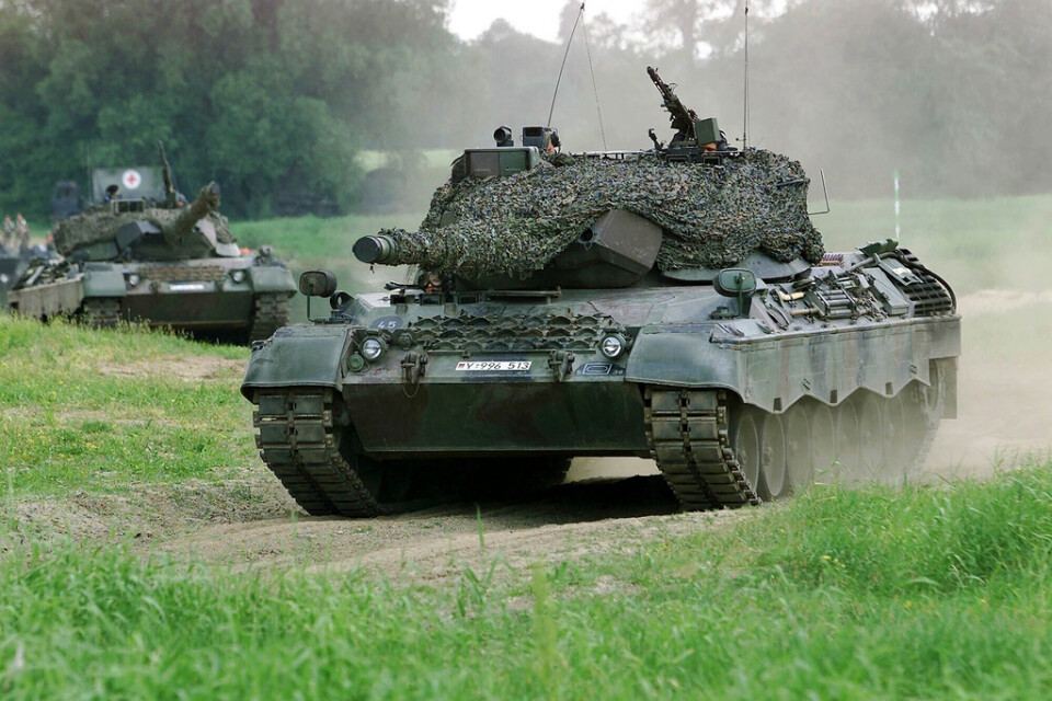 Leopard 1-stridsvagnarna ska främst användas i utbildning. Arkivbild.