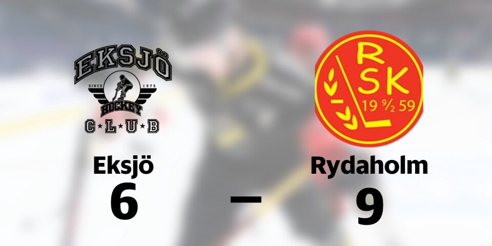 Eksjö HC förlorade mot Rydaholms SK