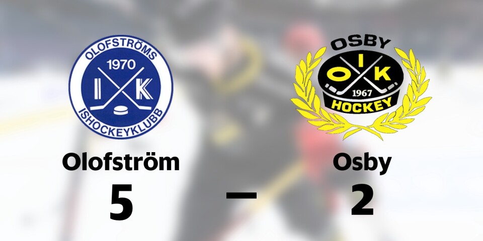 Olofström vann mot Osby