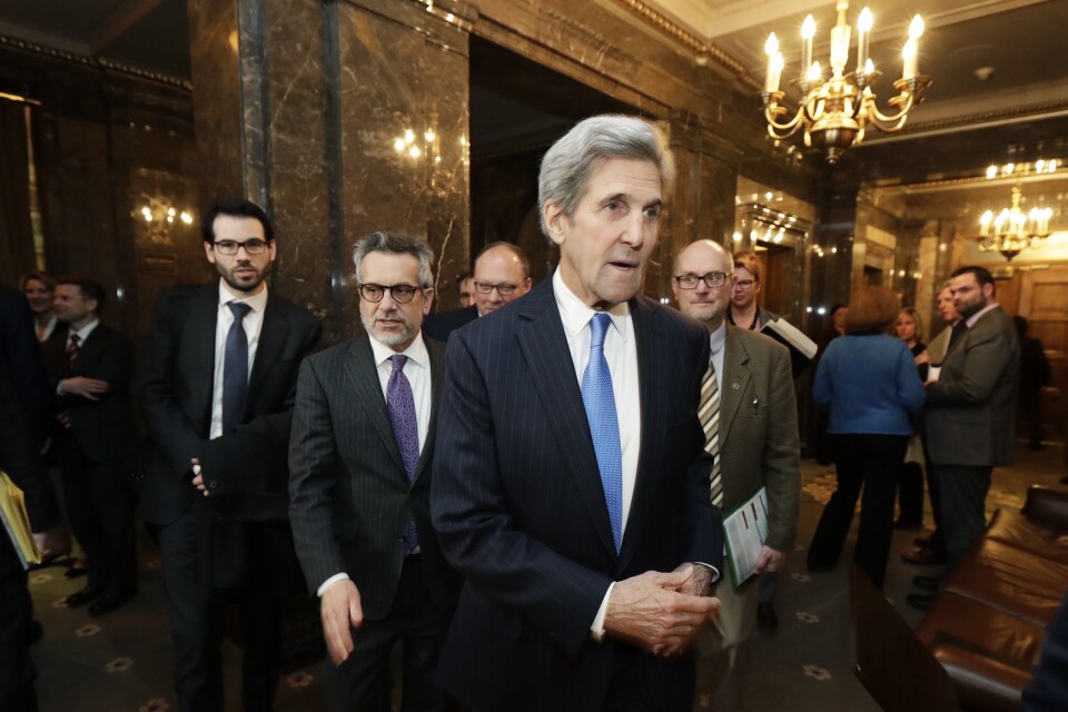 USA:s förre utrikesminister och blivande klimatsändebud John Kerry. Arkivbild.