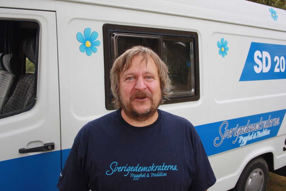 Patrik Persson, Sverigedemokrat från Broby.
