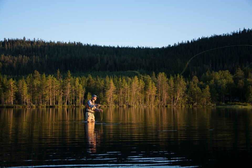 Fiske är en av sommarens aktiviteter i Vemdalen.