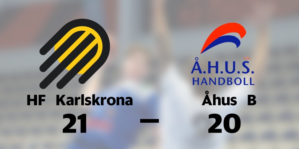 HF Karlskrona U vann mot Åhus HB B