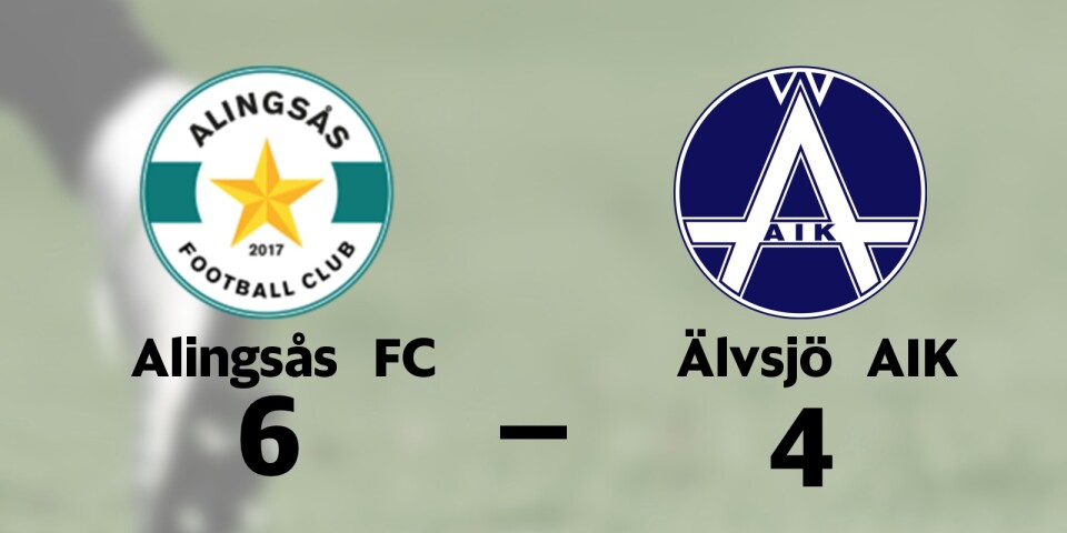 Alingsås FC vann mot Älvsjö AIK