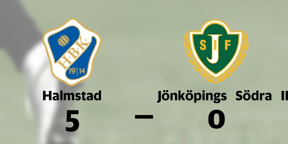 Utklassning när Halmstad besegrade Jönköpings Södra IF