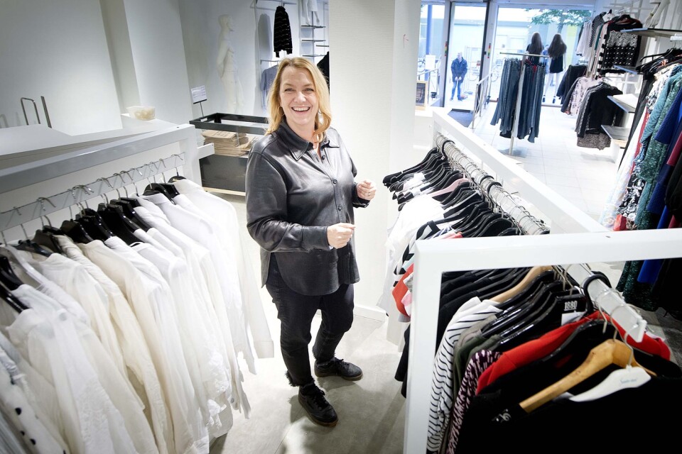 Christel Breum in the new shop,which used to be Hemtex, on Östra Boulevarden. The shop opened on 23rd October.