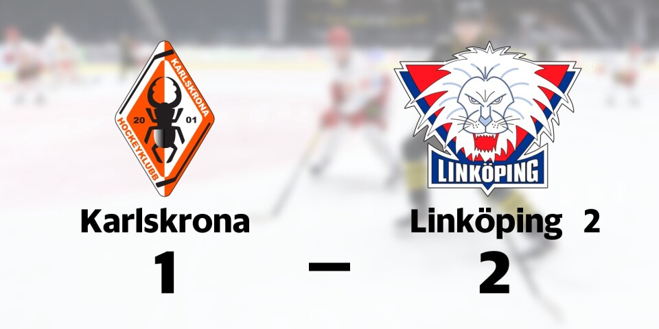 Karlskrona HK förlorade mot Linköping 2