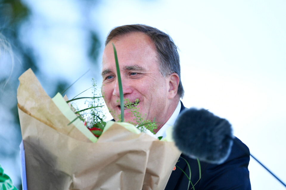Statsminister Stefan Löfven (S) efter sitt sommartal.