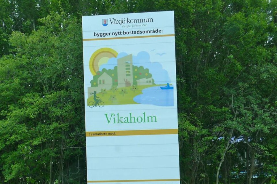 Suget efter villatomter är svagt i Vikaholm på Teleborg. Foto: Bo Ströberg