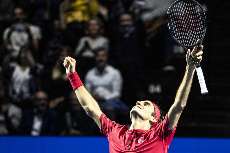 Roger Federer tog 103:e ATP-titeln i karriären på hemmaplan.