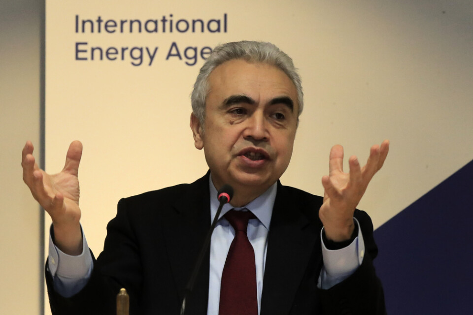 Internationella energiorganets chef Fatih Birol har delvis positiva besked om koldioxidutsläppen förra året. Arkivbild.