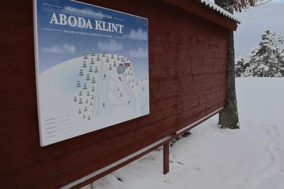 Aboda Klints skidbackar brukar locka många när det är vinter och snö. Men nu är det nästan två år sedan snötillgången var tillräckligt god.