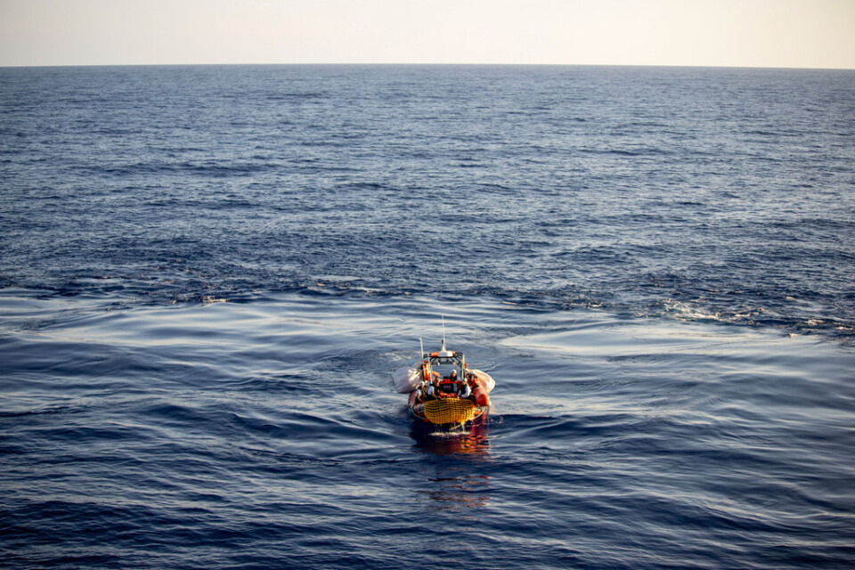 Räddningsinsats av migranter på Medelhavet. Arkivbild.