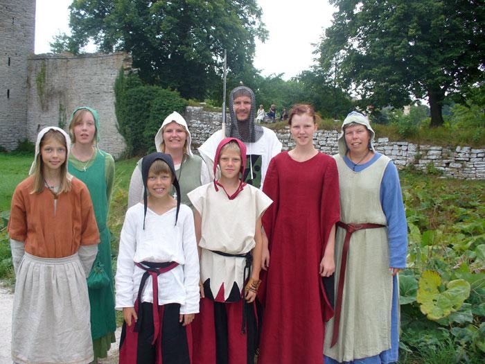 Karin Käck från Berghem var på medeltidsvecka på Gotland tillsammans med sin familj och svåger och svägerska med familj.